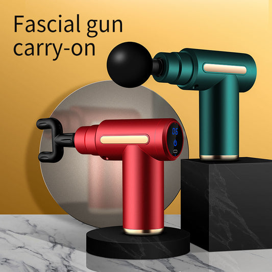 Rechargeable Mini Fascia Massage Gun with 6 Speeds